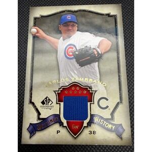 2008 Upper Deck SP Legendary Cuts‎ Carlos Zambrano Game Used Jersey Card DH-CZ